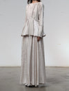 Mutedance 25 Autumn/Winter Waisted Swing Skirt Plant-dyed Highly Handcrafted MD-MD25FW86-hoary